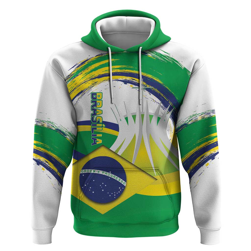 Brasilia Capital Hoodie Brazil Flag Metropolitan Cathedral LT14
