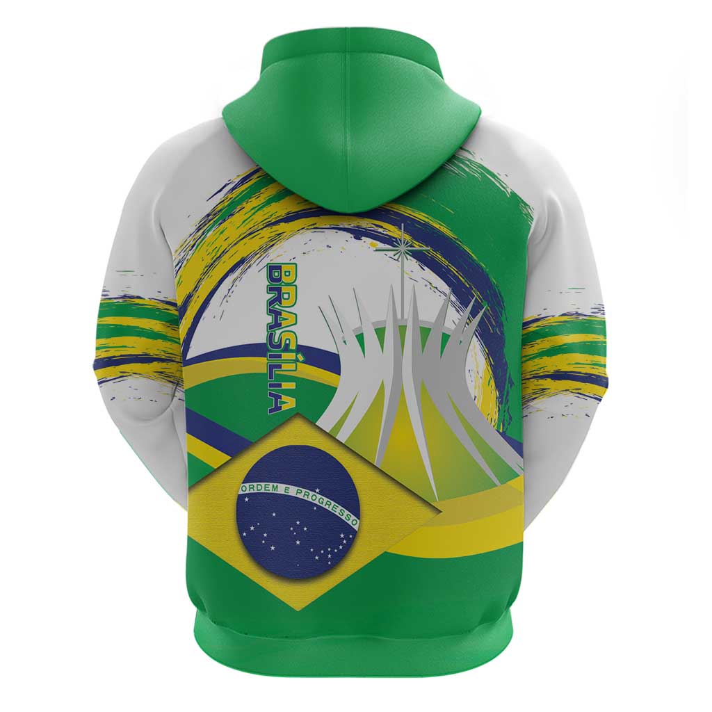 Brasilia Capital Hoodie Brazil Flag Metropolitan Cathedral LT14