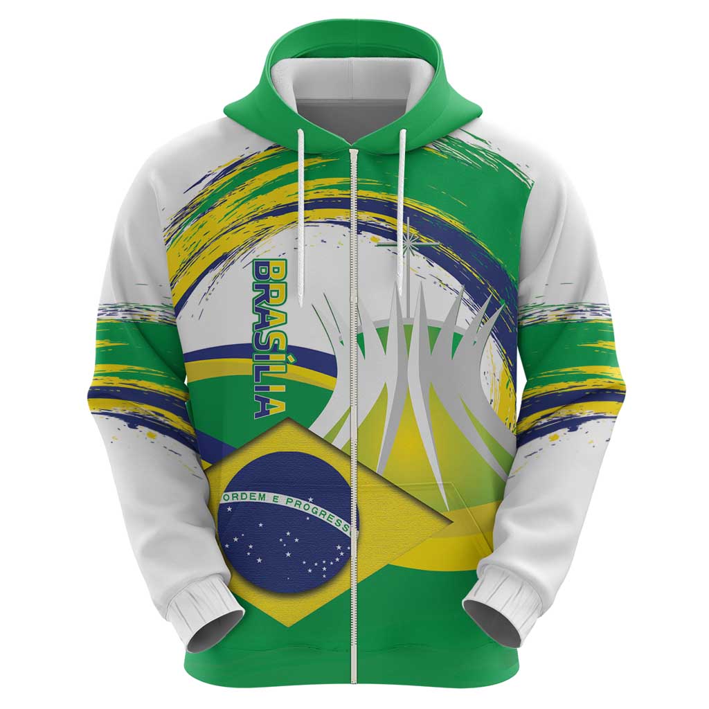 Brasilia Capital Hoodie Brazil Flag Metropolitan Cathedral LT14