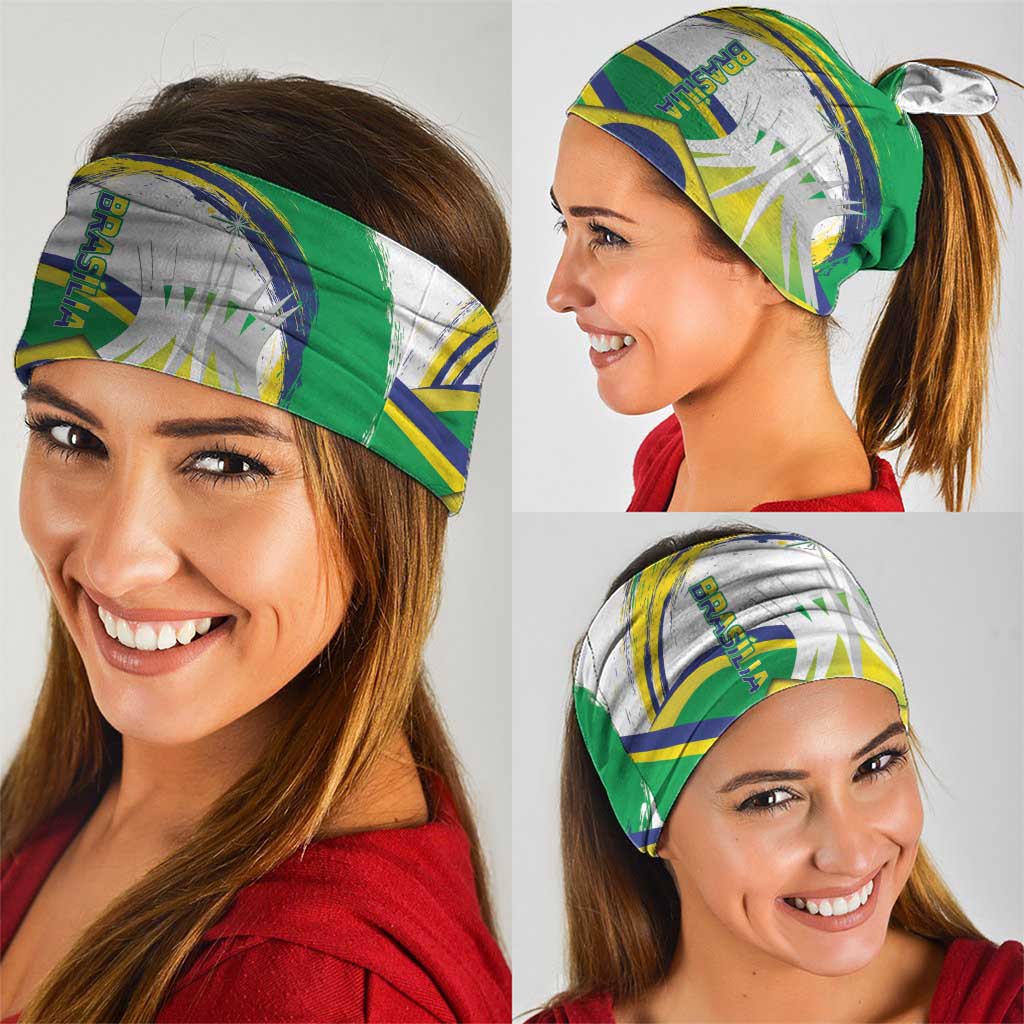 Brasilia Capital Neck Gaiter Brazil Flag Metropolitan Cathedral LT14