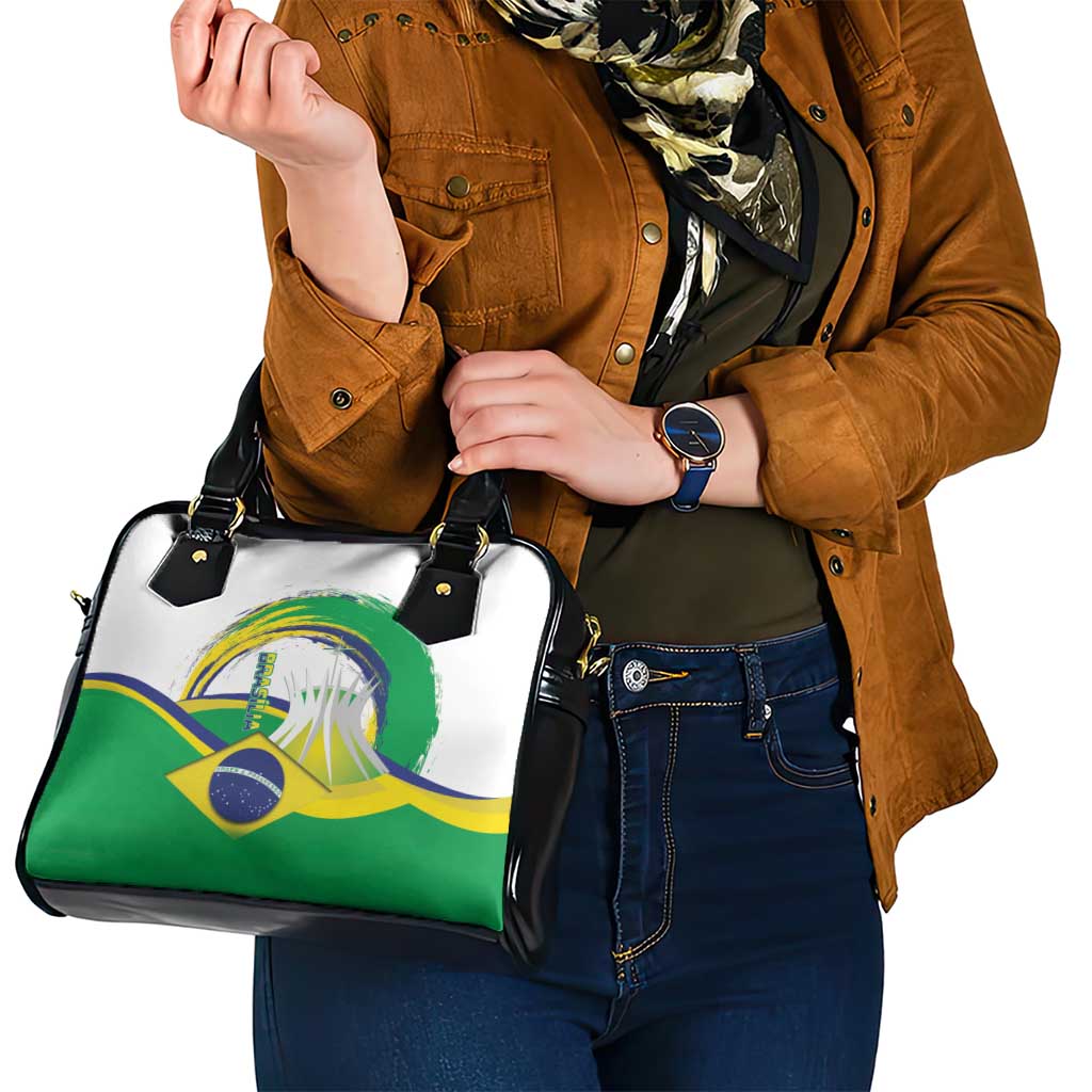 Brasilia Capital Shoulder Handbag Brazil Flag Metropolitan Cathedral LT14