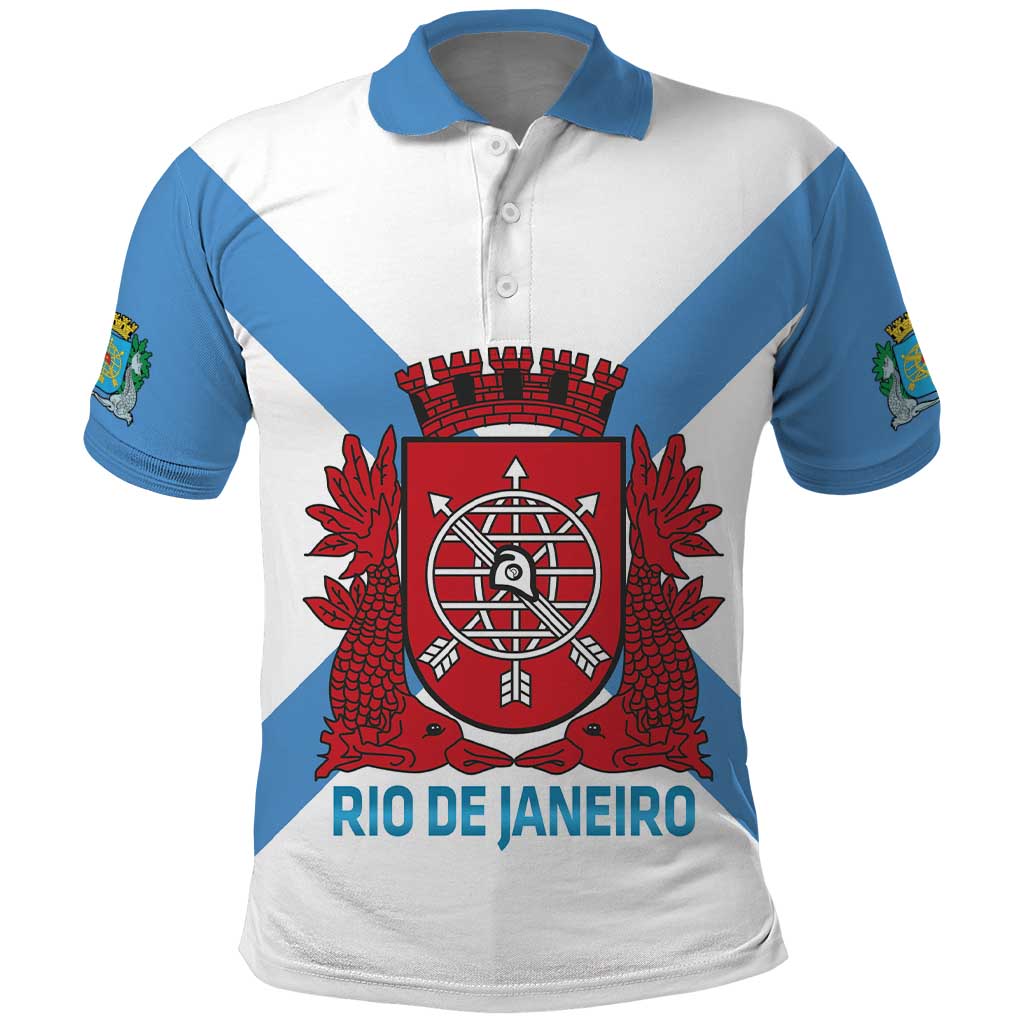 Rio de Janeiro Brazil Polo Shirt Flag Style LT14