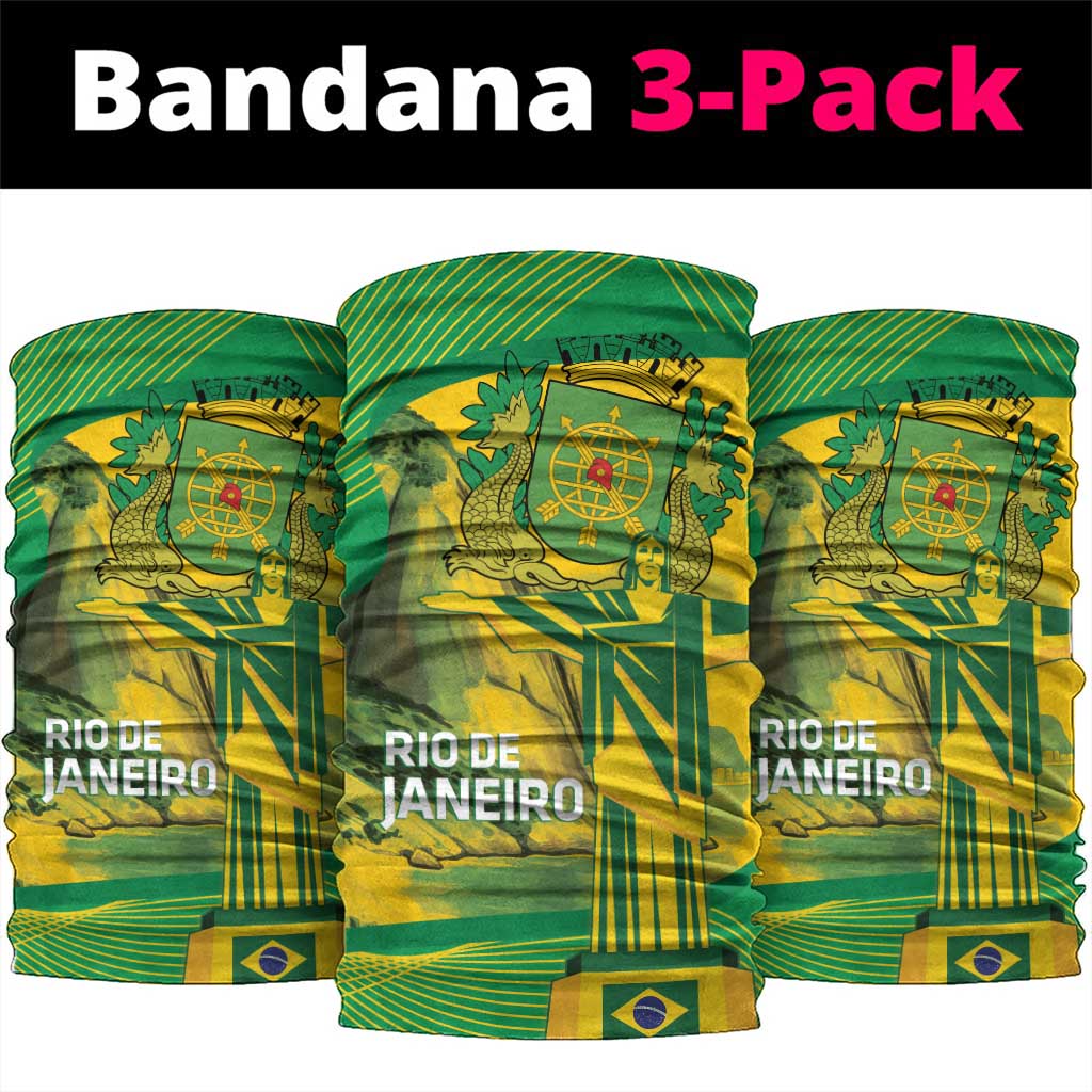 Rio de Janeiro Brazil Neck Gaiter Christ the Redeemer Mix Sugarloaf Mountain LT14