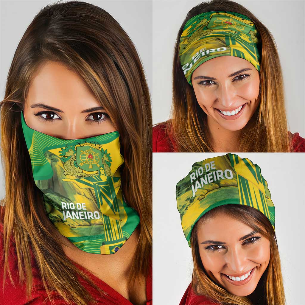 Rio de Janeiro Brazil Neck Gaiter Christ the Redeemer Mix Sugarloaf Mountain LT14