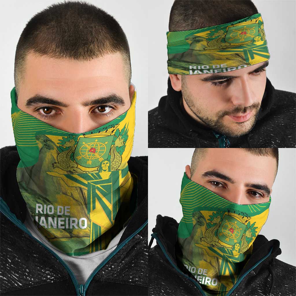 Rio de Janeiro Brazil Neck Gaiter Christ the Redeemer Mix Sugarloaf Mountain LT14