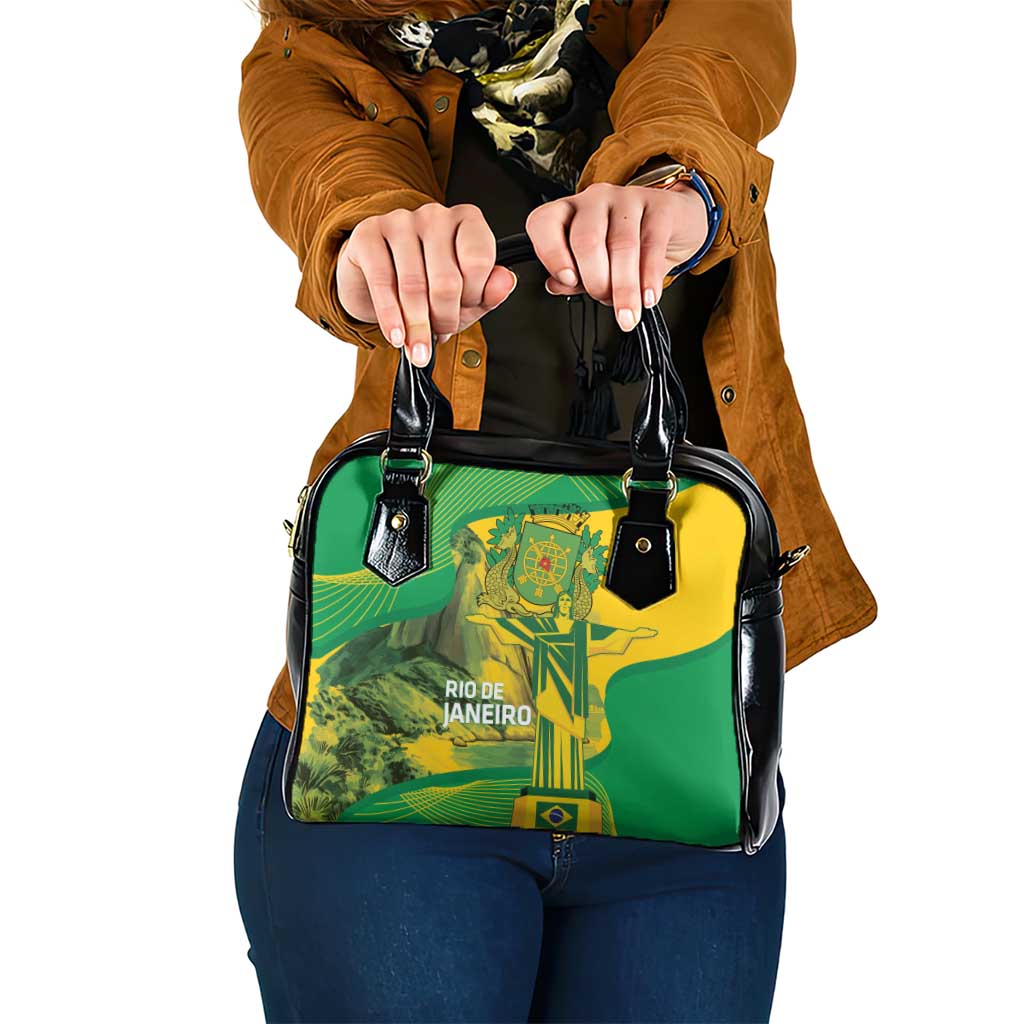 Rio de Janeiro Brazil Shoulder Handbag Christ the Redeemer Mix Sugarloaf Mountain LT14