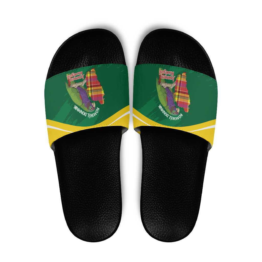 Komwel Donmnik Jounen Kweyol Slide Sandals Dominica Creole Day Imperial Amazon LT14