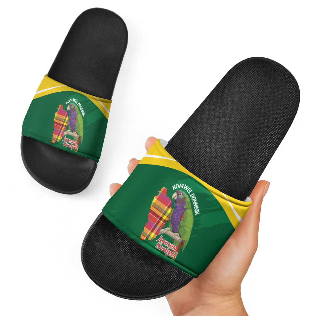 Komwel Donmnik Jounen Kweyol Slide Sandals Dominica Creole Day Imperial Amazon LT14