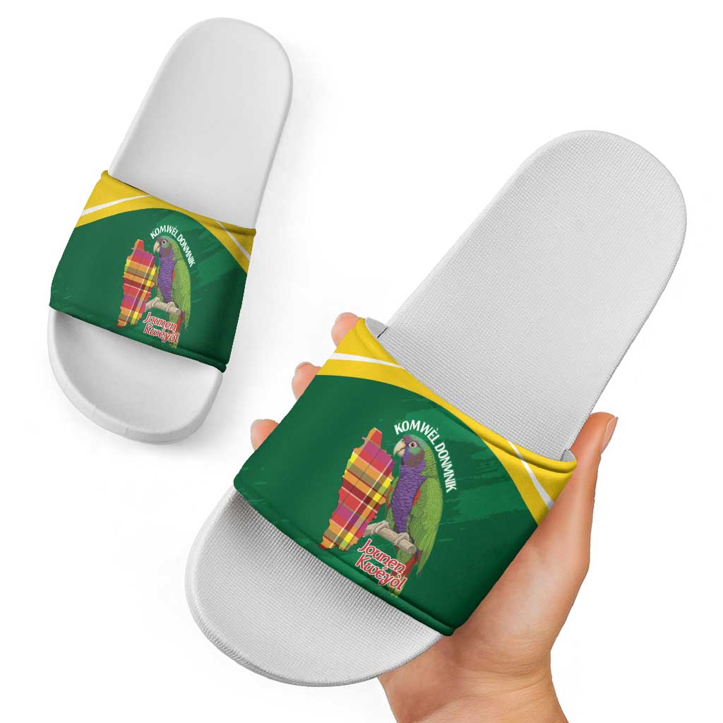 Komwel Donmnik Jounen Kweyol Slide Sandals Dominica Creole Day Imperial Amazon LT14