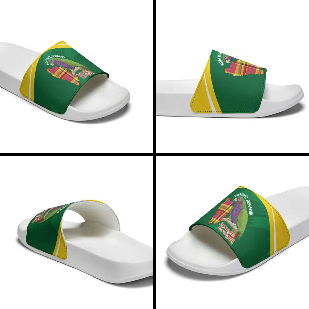 Komwel Donmnik Jounen Kweyol Slide Sandals Dominica Creole Day Imperial Amazon LT14