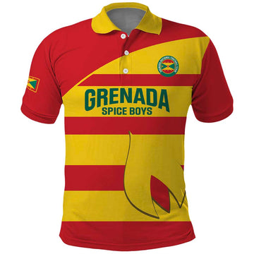 Custom Grenada Football Polo Shirt Go Spice Boys LT14