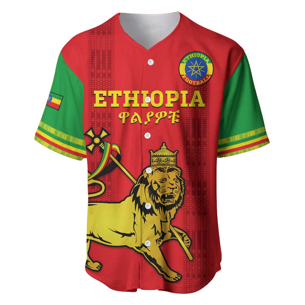 Custom Ethiopia Football Baseball Jersey 2024 Go Champions Walia Ibex LT14
