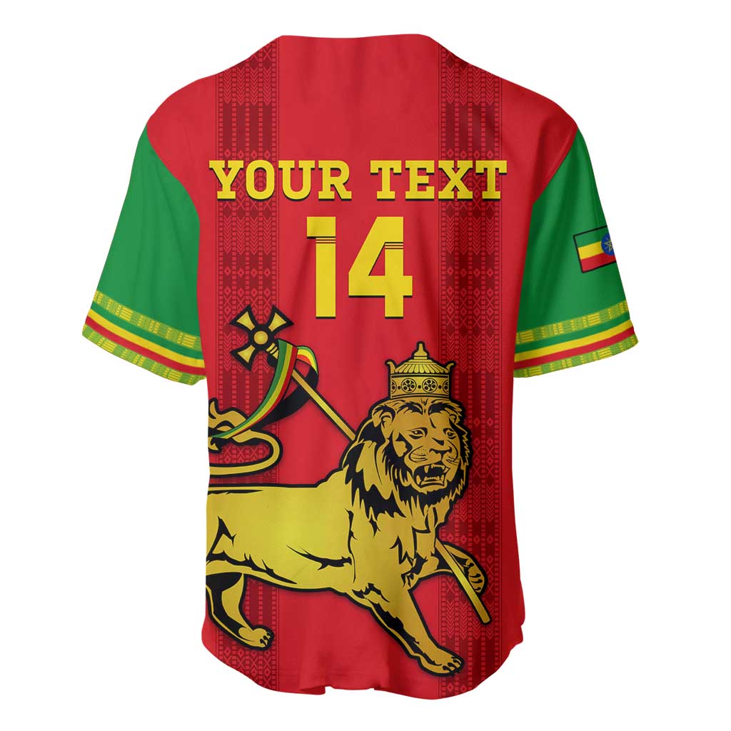 Custom Ethiopia Football Baseball Jersey 2024 Go Champions Walia Ibex LT14