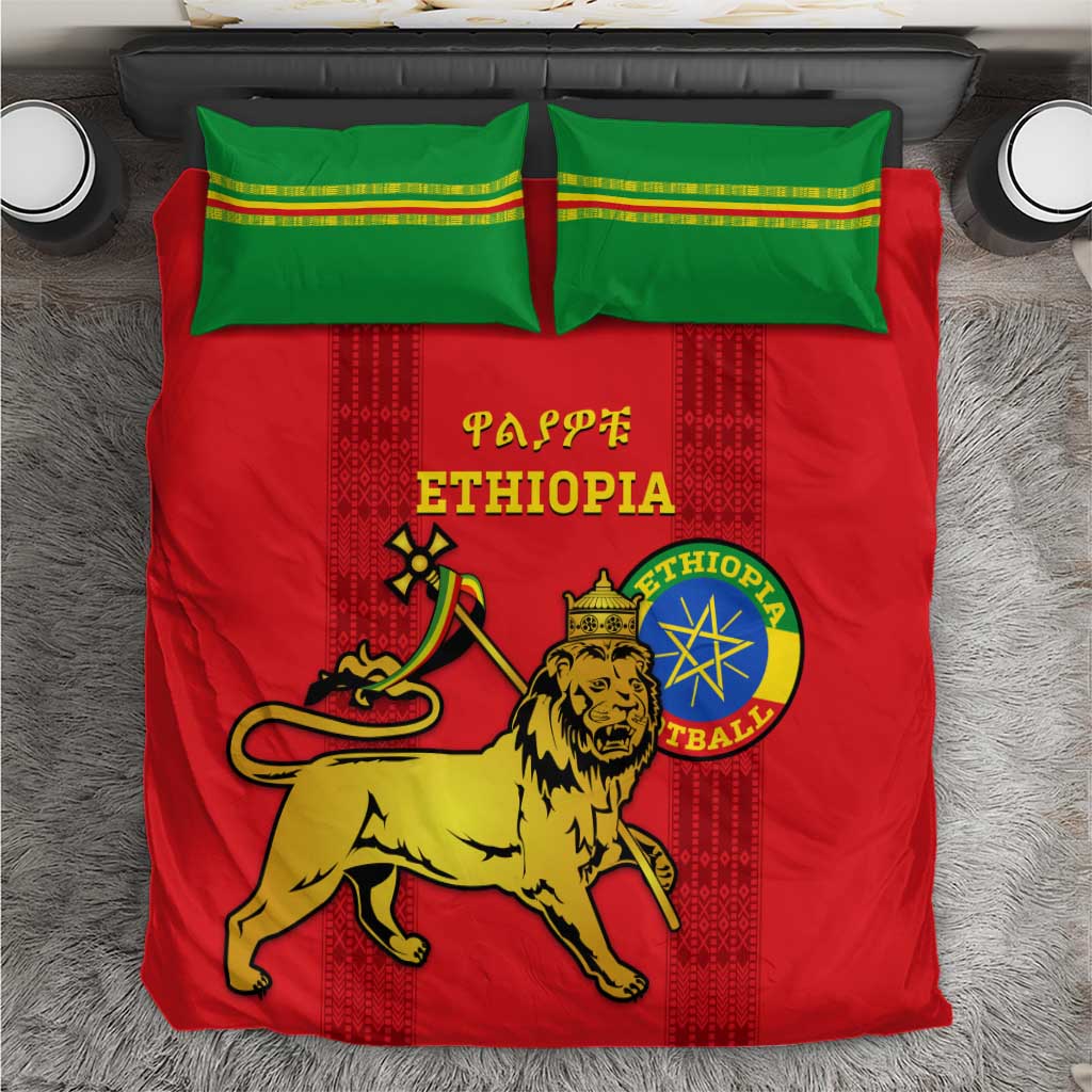 Ethiopia Football Bedding Set 2024 Go Champions Walia Ibex LT14