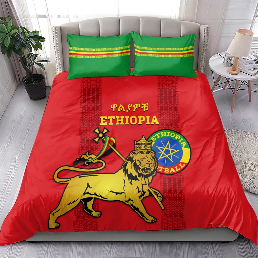 Ethiopia Football Bedding Set 2024 Go Champions Walia Ibex LT14