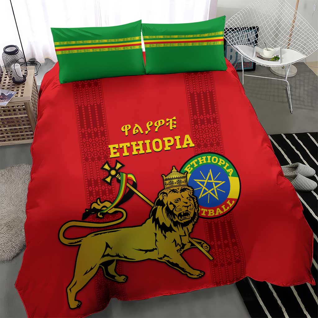 Ethiopia Football Bedding Set 2024 Go Champions Walia Ibex LT14