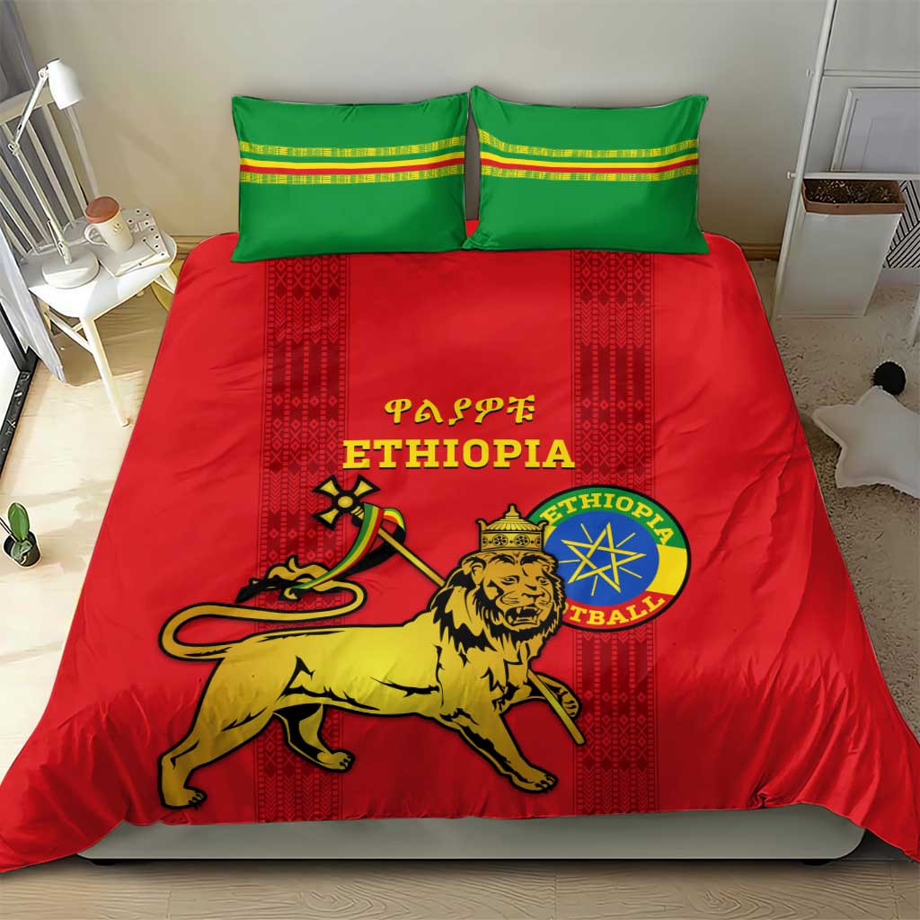 Ethiopia Football Bedding Set 2024 Go Champions Walia Ibex LT14
