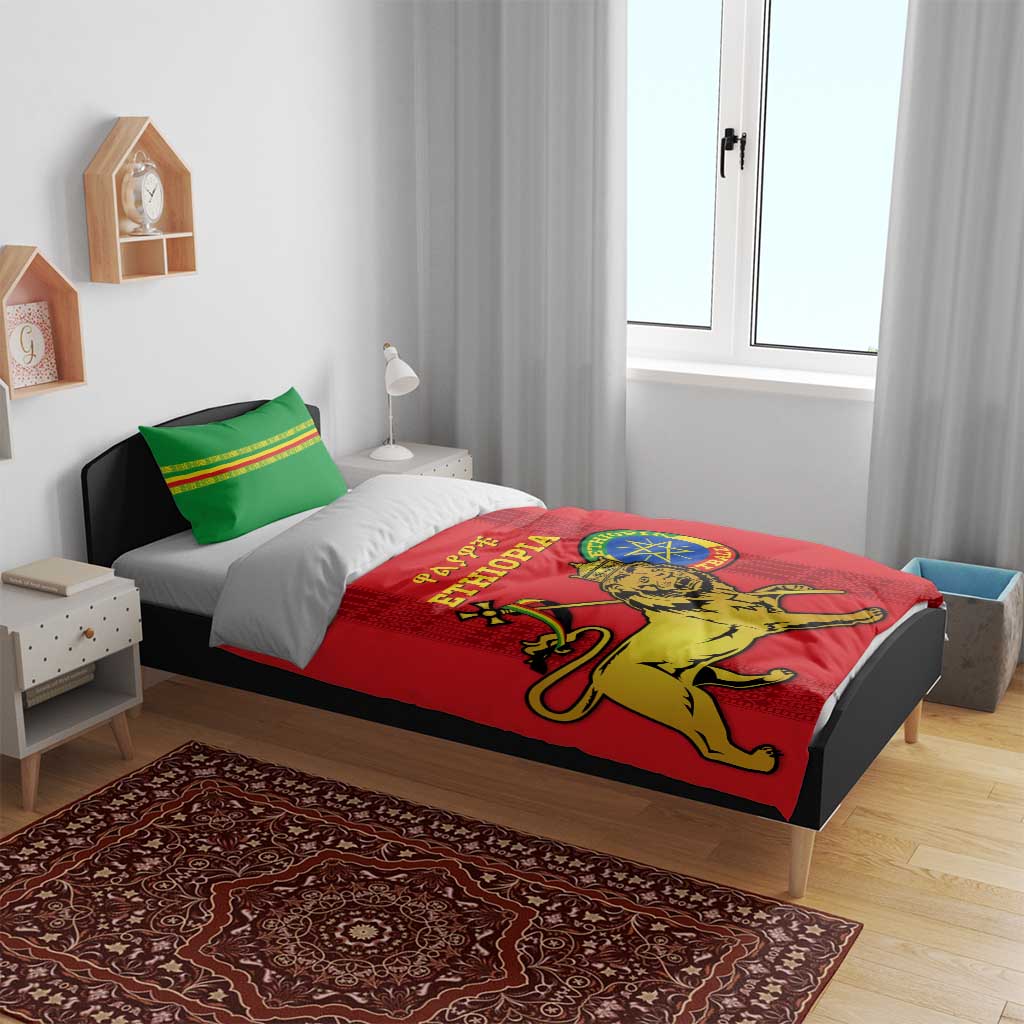 Ethiopia Football Bedding Set 2024 Go Champions Walia Ibex LT14