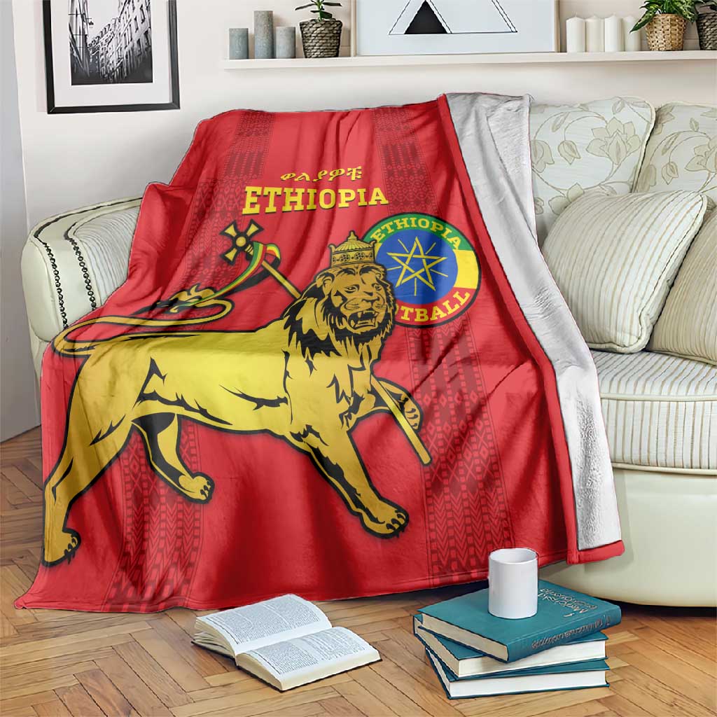 Ethiopia Football Blanket 2024 Go Champions Walia Ibex LT14