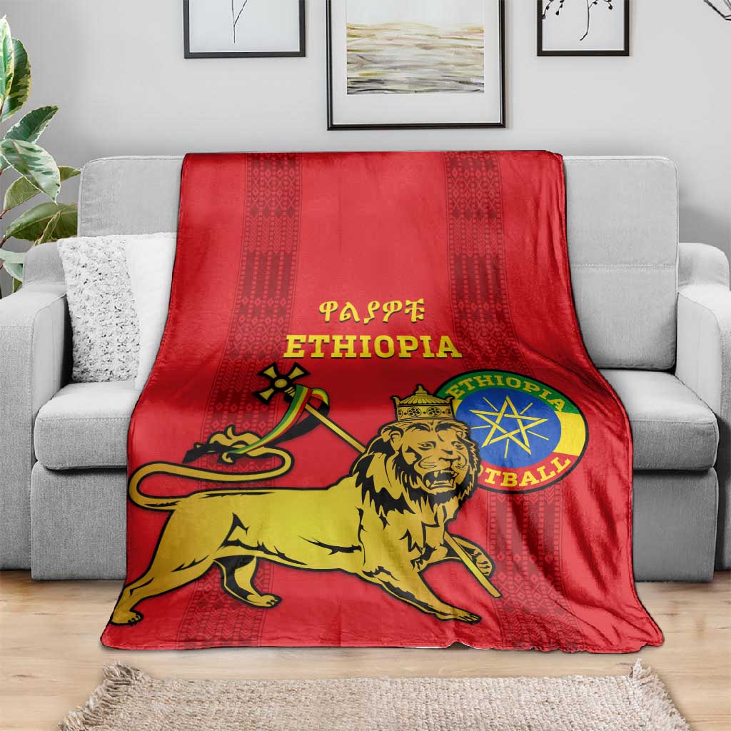 Ethiopia Football Blanket 2024 Go Champions Walia Ibex LT14