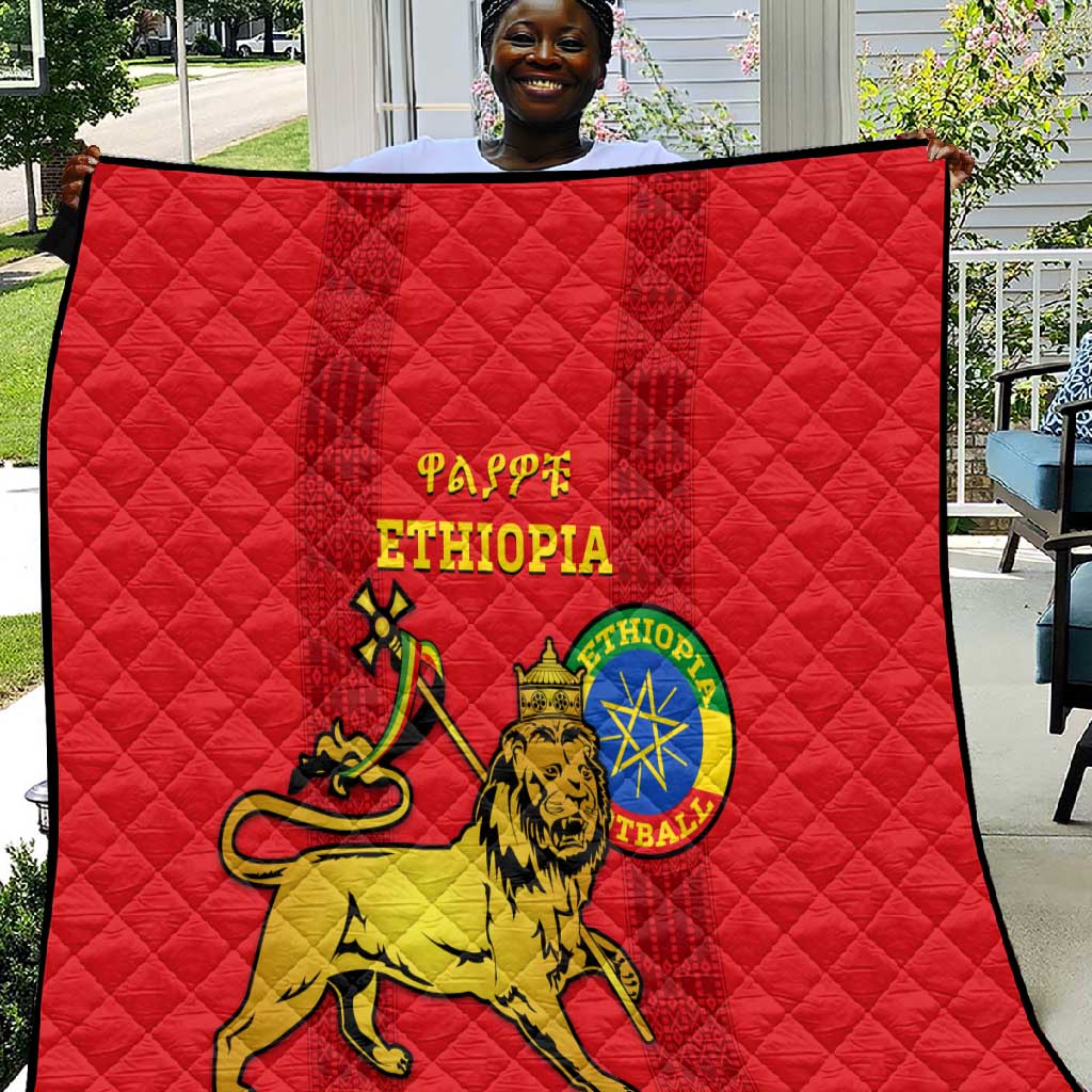 Ethiopia Football Quilt 2024 Go Champions Walia Ibex LT14