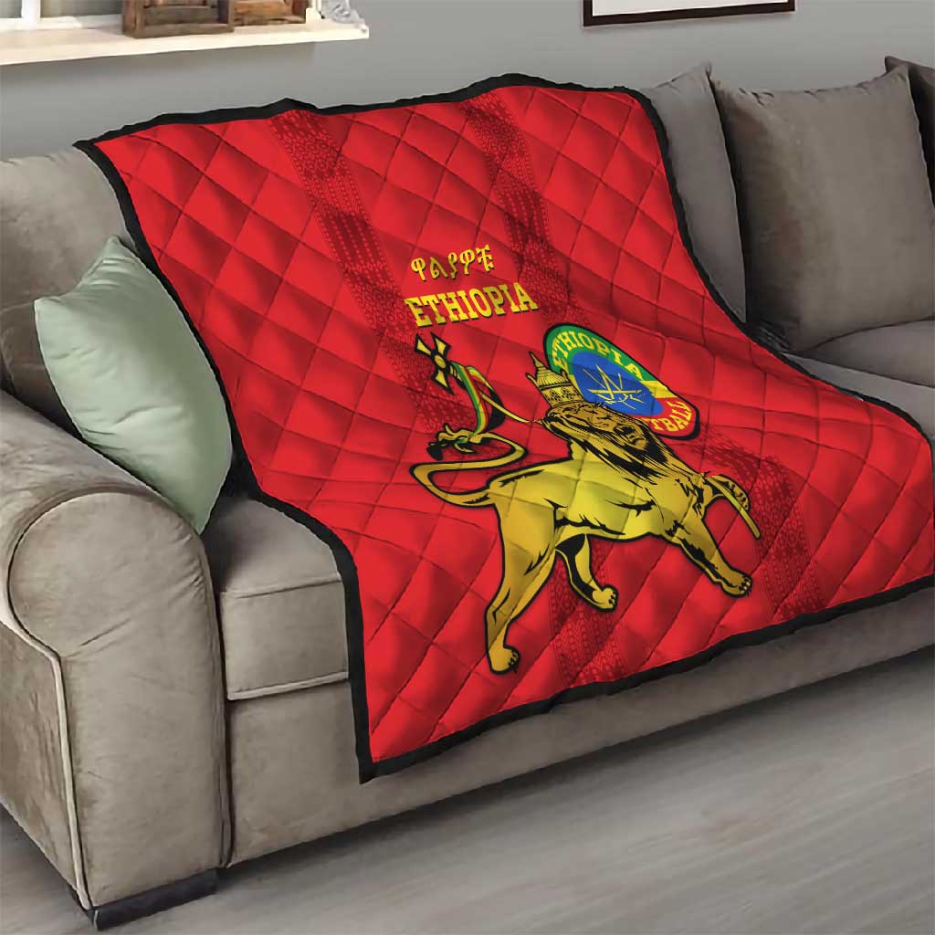 Ethiopia Football Quilt 2024 Go Champions Walia Ibex LT14