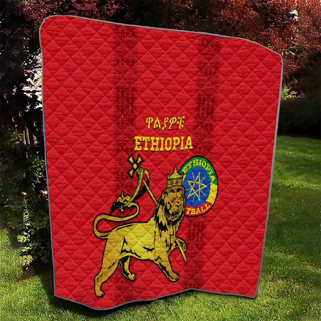 Ethiopia Football Quilt 2024 Go Champions Walia Ibex LT14