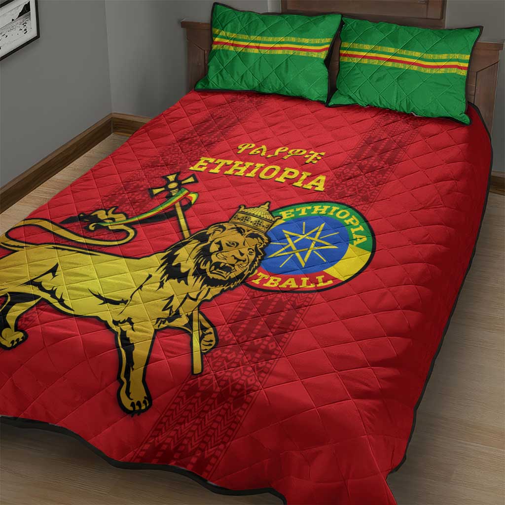 Ethiopia Football Quilt Bed Set 2024 Go Champions Walia Ibex LT14