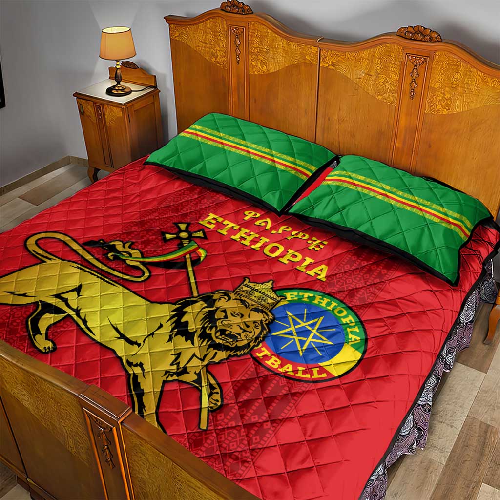 Ethiopia Football Quilt Bed Set 2024 Go Champions Walia Ibex LT14