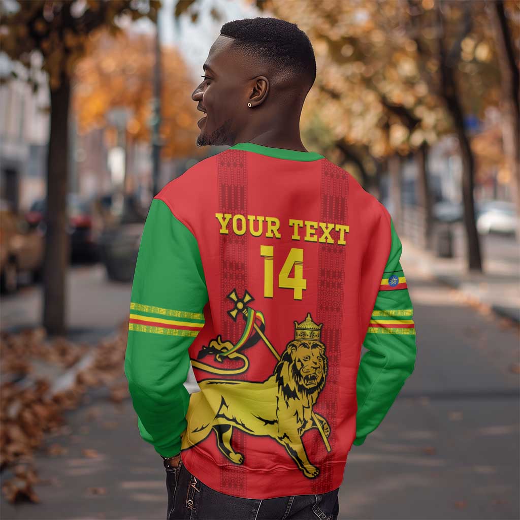 Custom Ethiopia Football Sweatshirt 2024 Go Champions Walia Ibex LT14