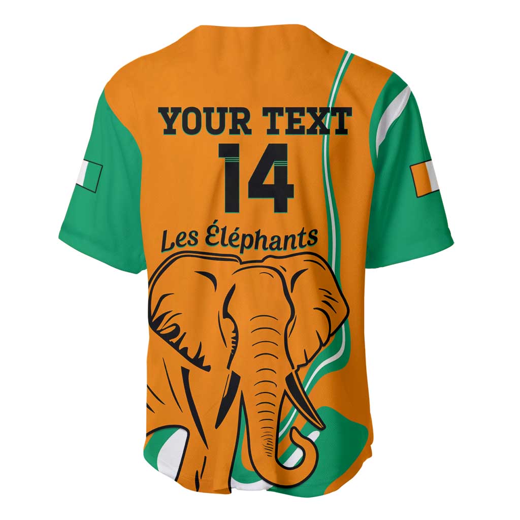 Custom Ivory Coast Football Baseball Jersey 2024 Go Champions Les Elephants LT14