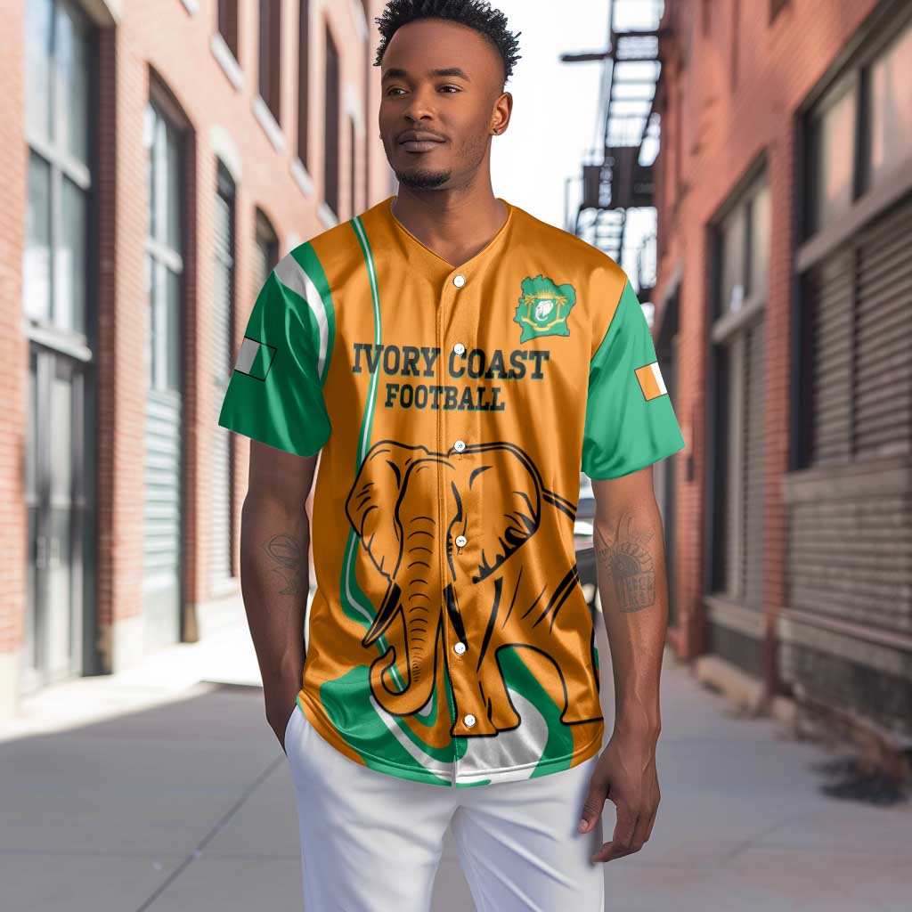 Custom Ivory Coast Football Baseball Jersey 2024 Go Champions Les Elephants LT14