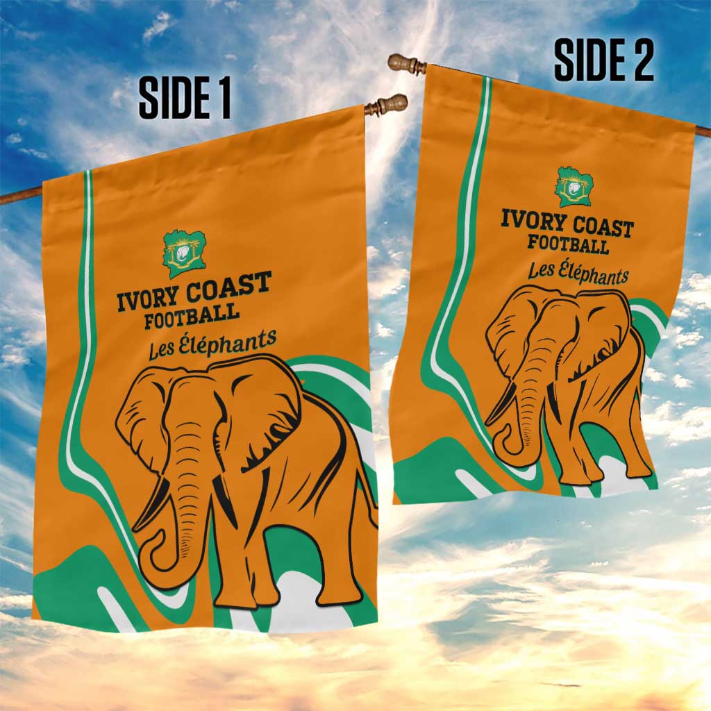 Ivory Coast Football Garden Flag 2024 Go Champions Les Elephants LT14