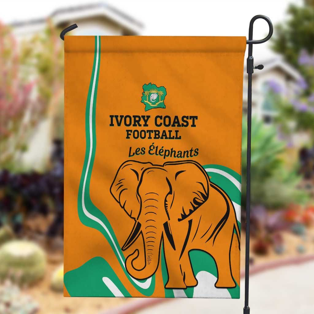 Ivory Coast Football Garden Flag 2024 Go Champions Les Elephants LT14