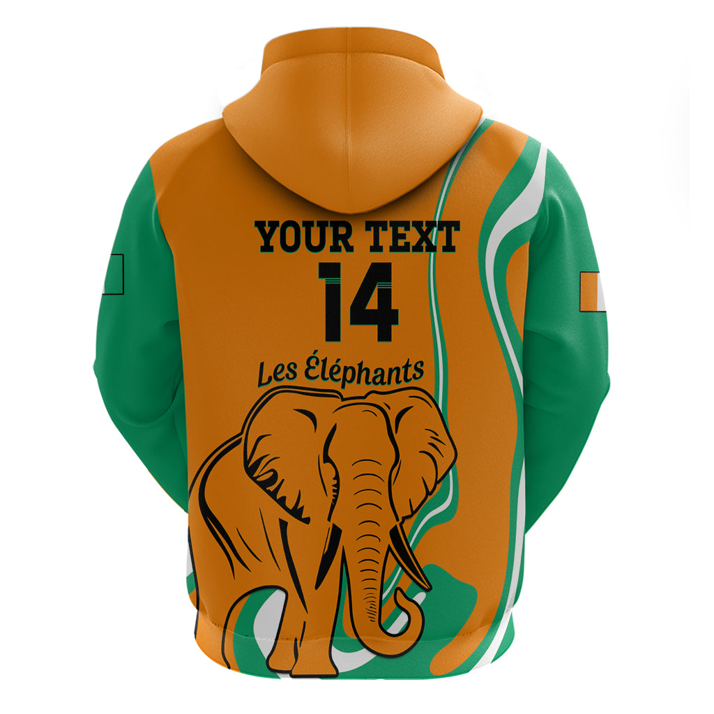 Custom Ivory Coast Football Hoodie 2024 Go Champions Les Elephants LT14