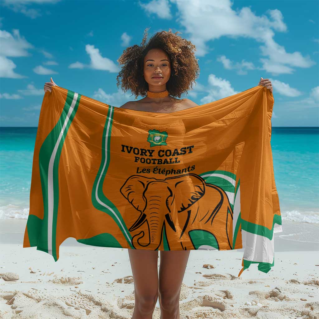 Ivory Coast Football Sarong 2024 Go Champions Les Elephants LT14
