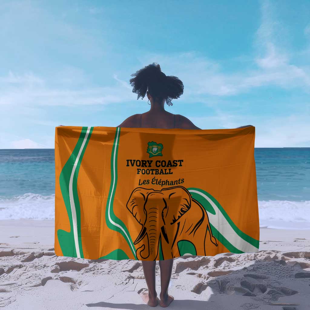 Ivory Coast Football Sarong 2024 Go Champions Les Elephants LT14