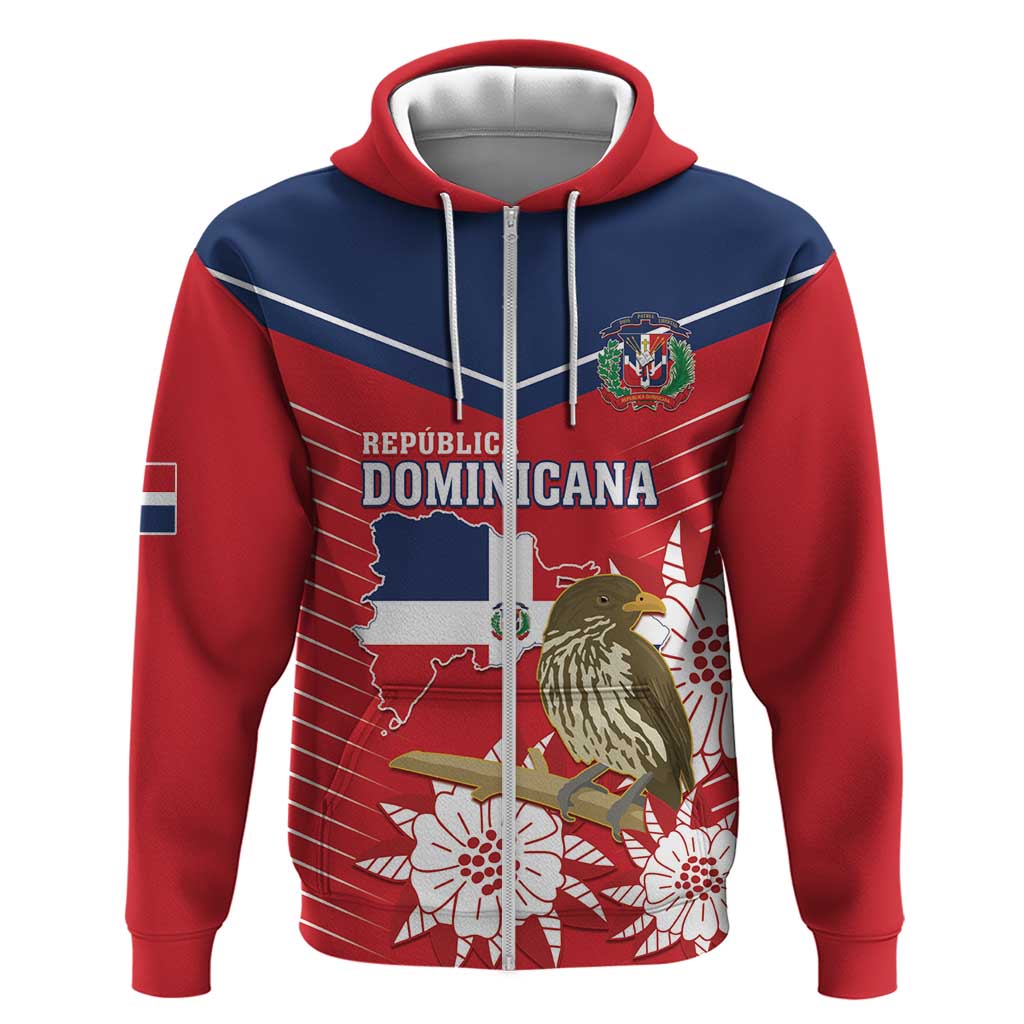 Personalized Dominican Republic Independence Day Hoodie Palmchat With Map LT14