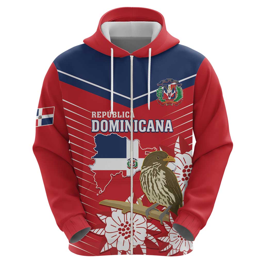 Personalized Dominican Republic Independence Day Hoodie Palmchat With Map LT14