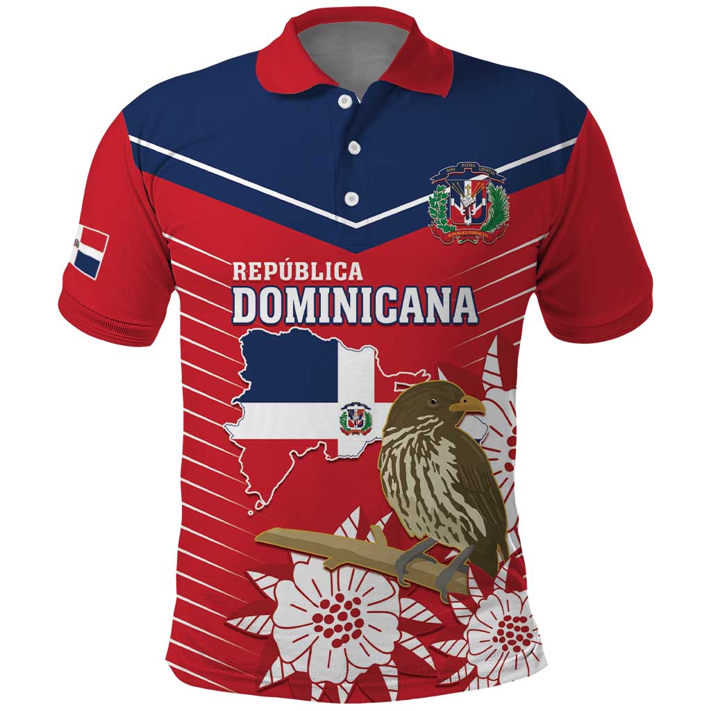 Personalized Dominican Republic Independence Day Polo Shirt Palmchat With Map LT14