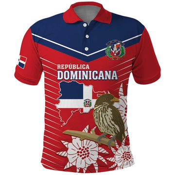 Personalized Dominican Republic Independence Day Polo Shirt Palmchat With Map LT14