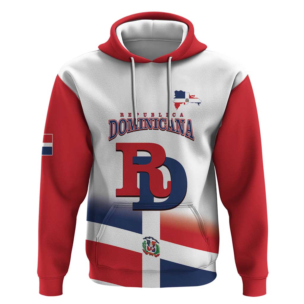 Custom Dominican Republic 2025 Baseball Hoodie Go Champions Flag Style LT14
