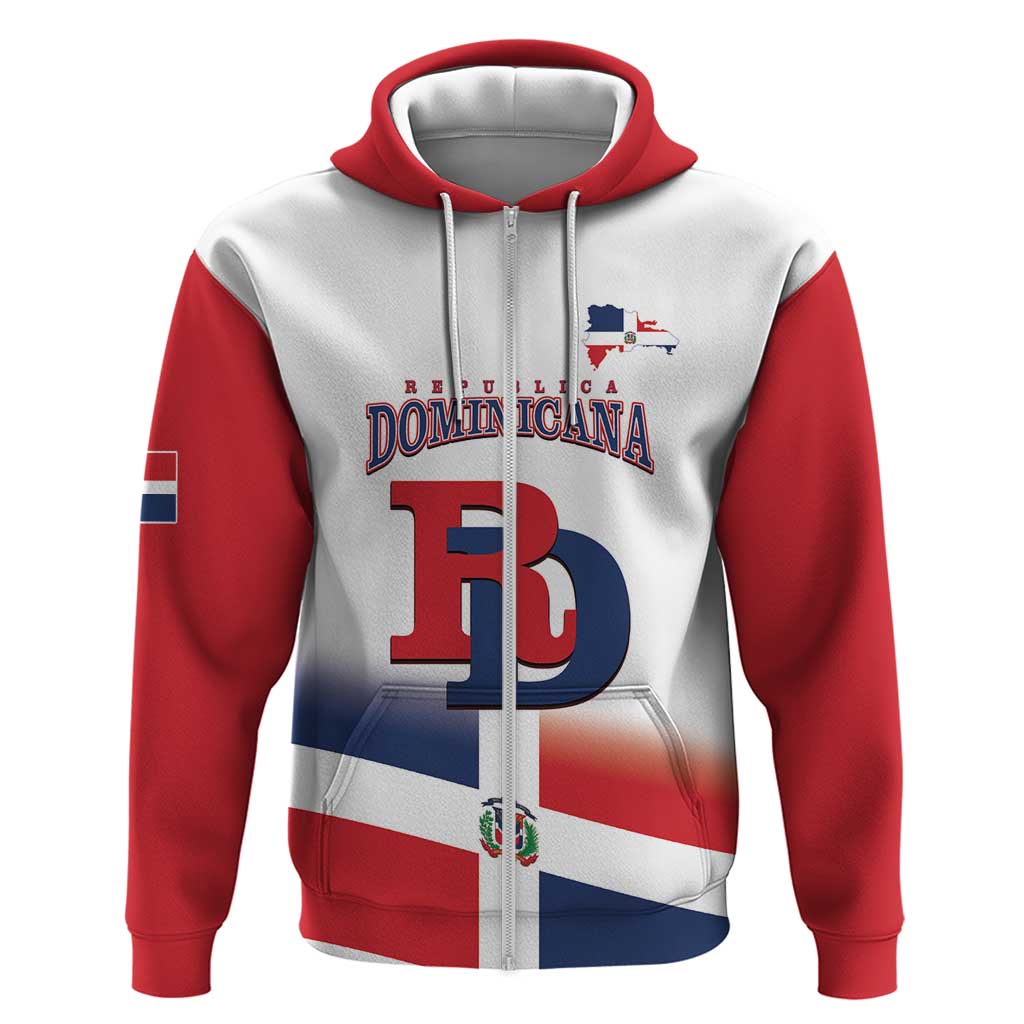 Custom Dominican Republic 2025 Baseball Hoodie Go Champions Flag Style LT14