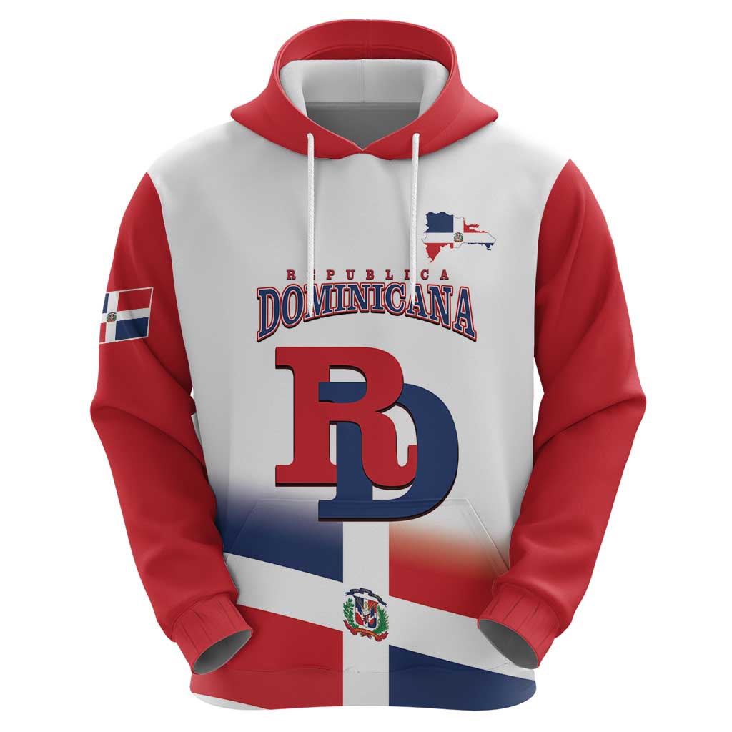 Custom Dominican Republic 2025 Baseball Hoodie Go Champions Flag Style LT14