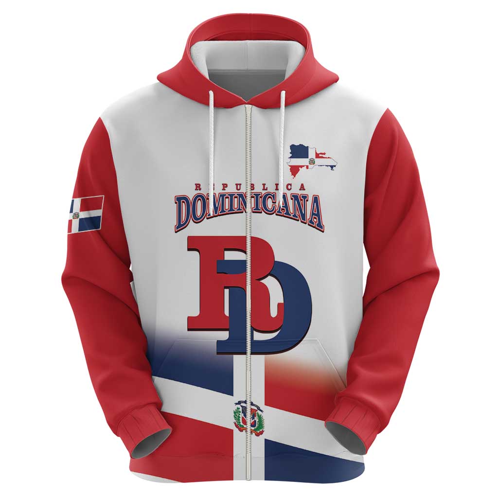Custom Dominican Republic 2025 Baseball Hoodie Go Champions Flag Style LT14
