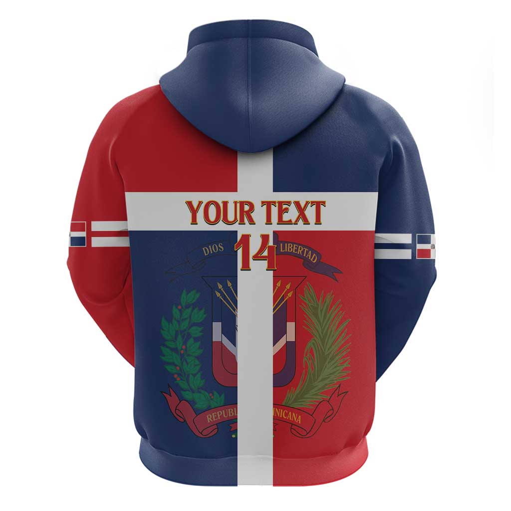 Custom Dominican Republic Football Hoodie Go Champions Flag Style LT14