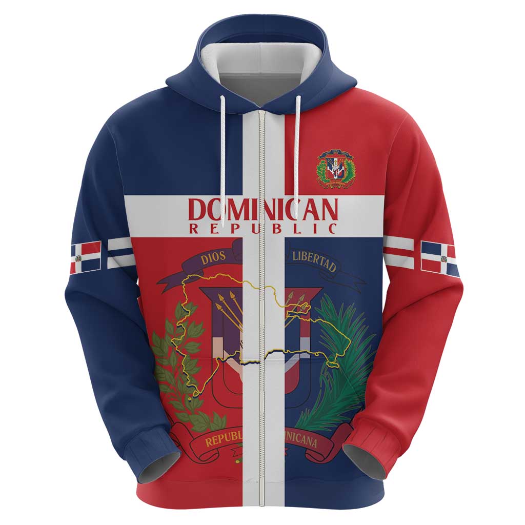Custom Dominican Republic Football Hoodie Go Champions Flag Style LT14