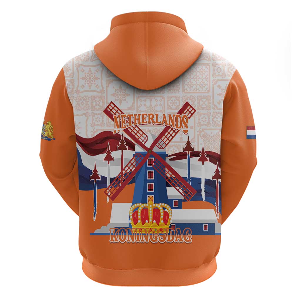 Netherlands King's Day Hoodie Windmill With Nederland Pattern LT14