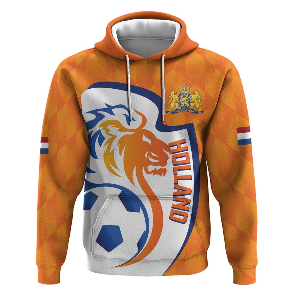 Custom Netherlands Football Hoodie 2025 Go Champions Holland LT14