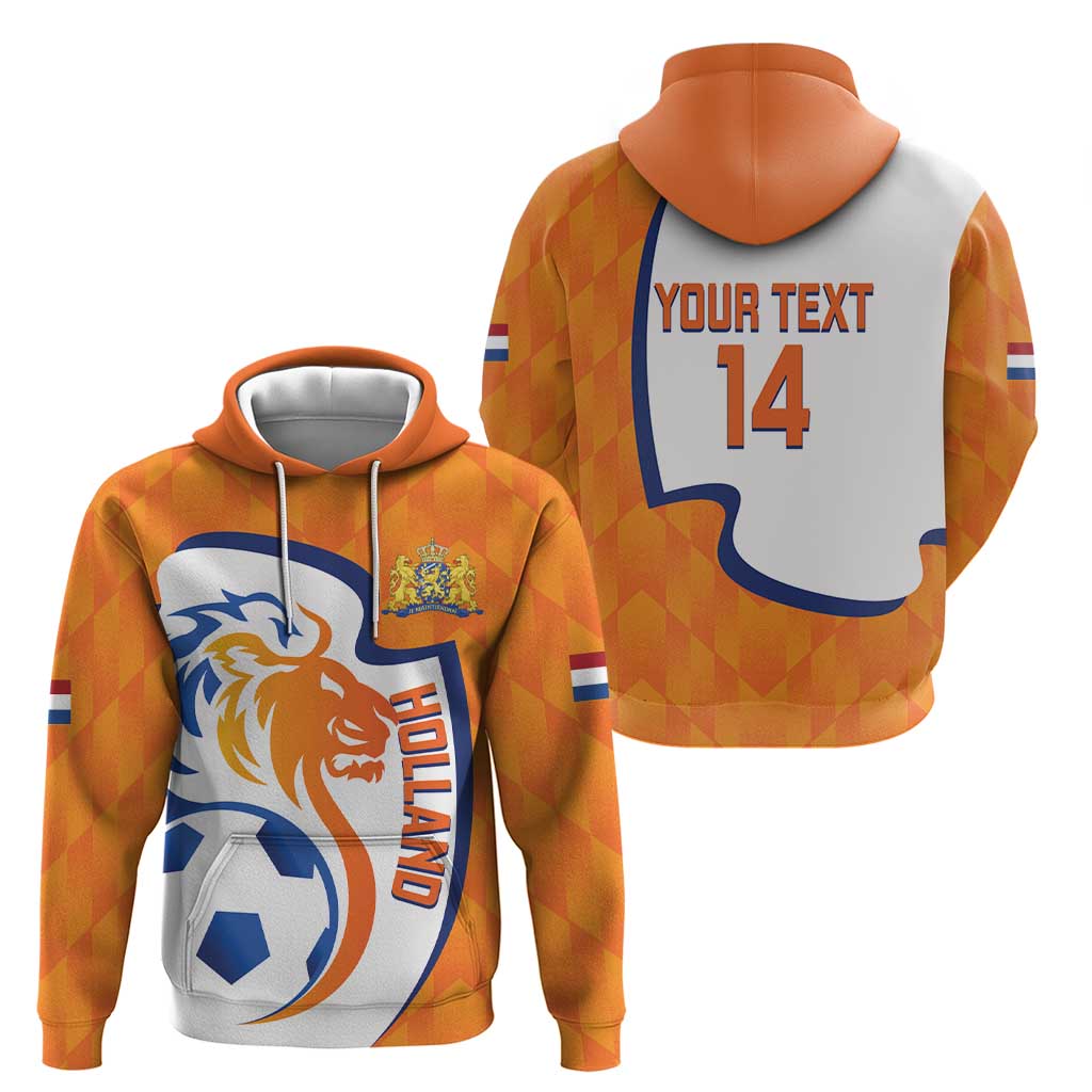 Custom Netherlands Football Hoodie 2025 Go Champions Holland LT14